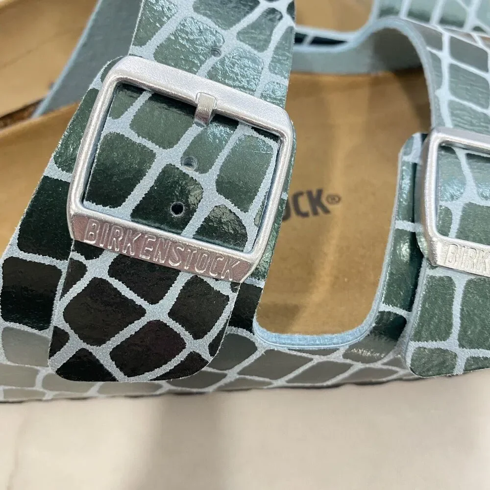 Birkenstock Arizona BS Sandals Womens Size 9-9.5 NARROW teal aqua Ocean Breeze